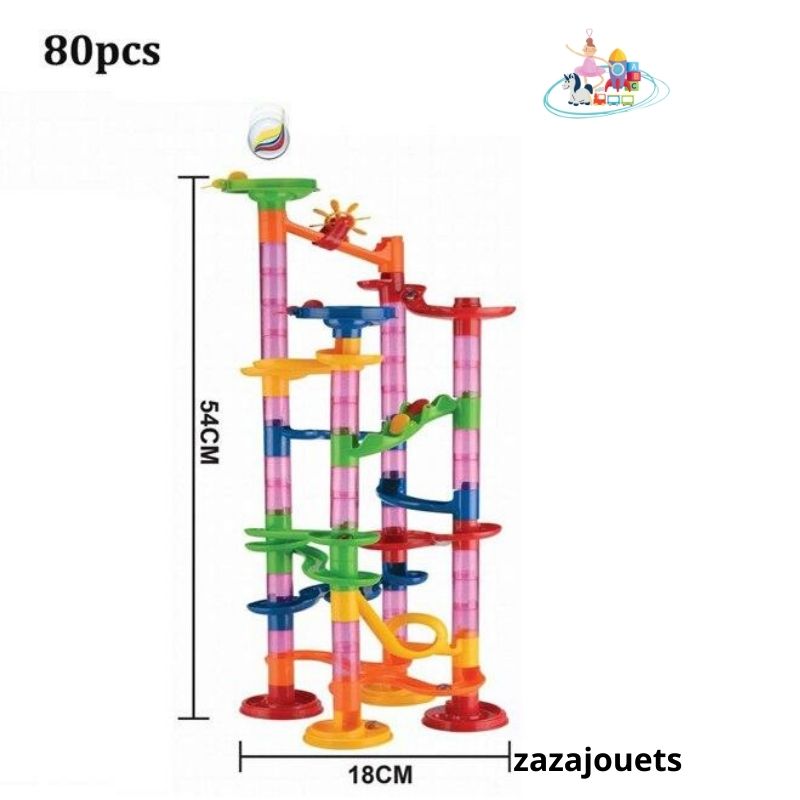 Circuit De Billes Construction Pour Enfants - Jeu De Labyrinthe Et Toboggan à Billes, 4 à 9 Ans, Plusieurs Tailles