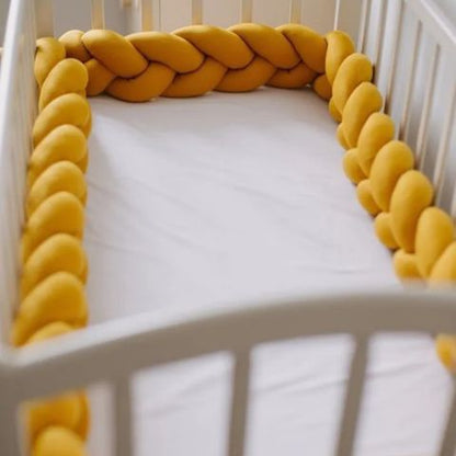 TRESSE DE LIT BÉBÉ MOUTARDE  | Douceur & Sécurité au quotidien