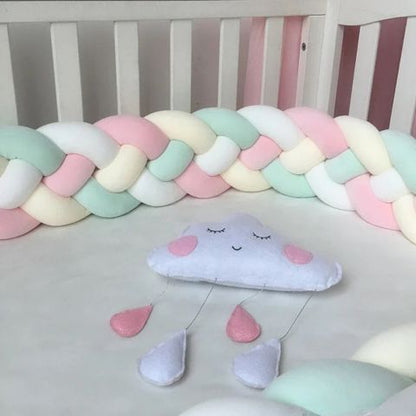 TRESSE DE LIT BEBE rose vert