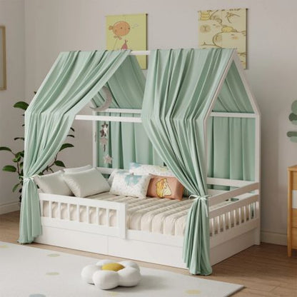 ciel_de_lit_cabane_vert_2_pcs