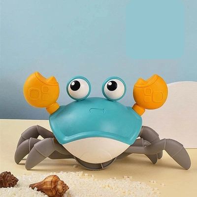 Jouets pour bébés crabes rampants avec jouets de crabe lumineux et