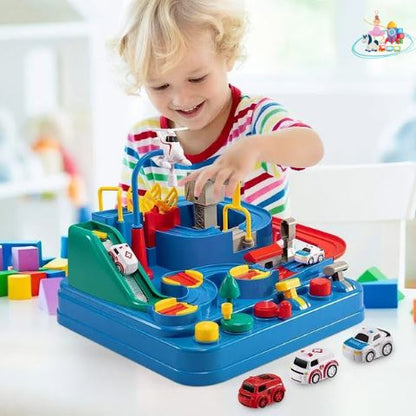 RacingRail™ | Piste de course mécanique pour enfant - zazajouets